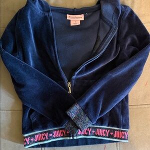 Juicy Couture Deep Blue Velour Jacket